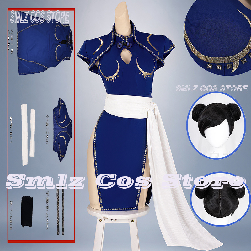 Blue Chun-Li Cosplay Costume A - огляд і ціна Anime Cosplay Ladies